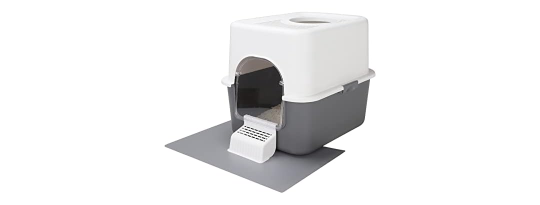 RIZZARI Large Cat Litter Box,Portable Cat Litter Box