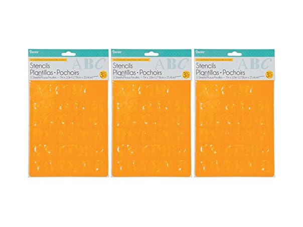 Alphabet Stencils 1" Assorted Fonts