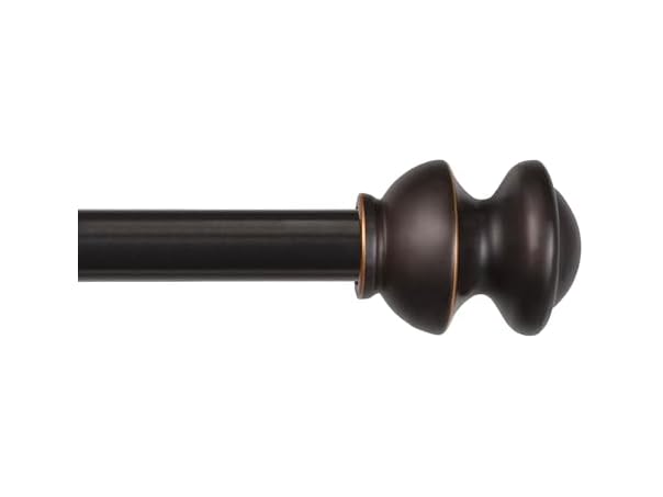 Kenney Kendall Knob Window Curtain Rod