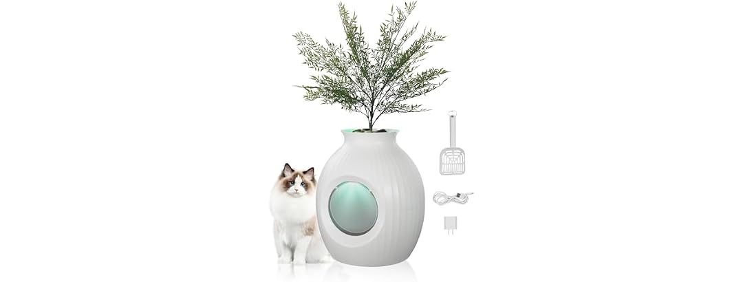 VEVOR Plant Cat Litter Box, Smart Odor