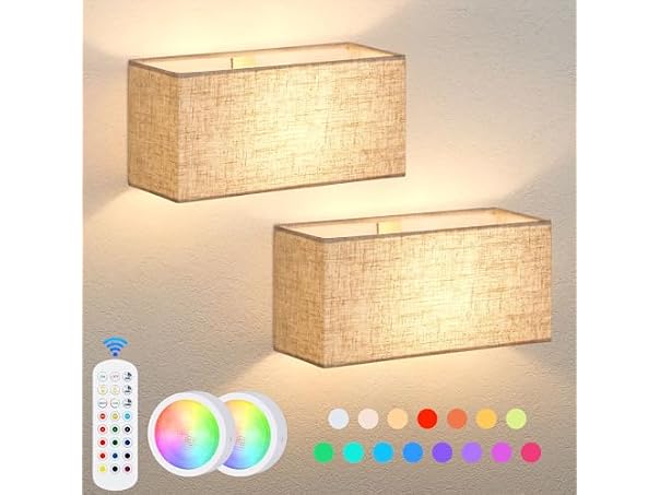 Verron Battery Operated Wall Sconces Set of 2