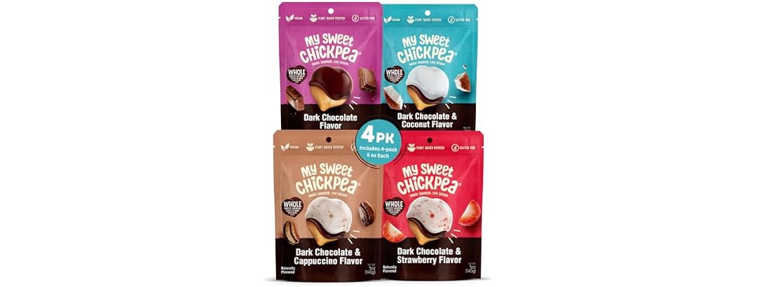 4PK My Sweet Chickpea Chocolate Covered Chickpeas