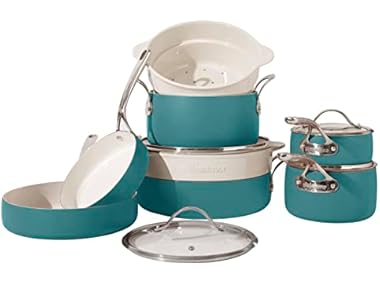Bloomhouse 12Pc Ceramic Cookware Set