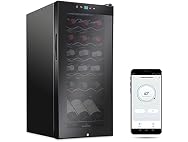 Ivation 18 Bottle Compressor Wine Cooler Refrigerator with Wi-Fi Smart App