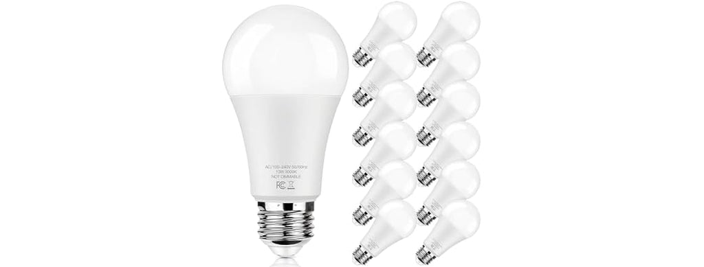 Brightever LED Light Bulbs 100W Equivalent 1500 Lumens, 12PK