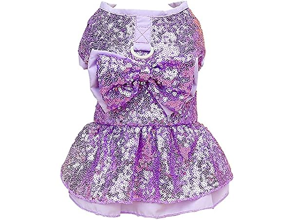 Tangpan Sequins Bow-Knot Pet Dance Dress Dog