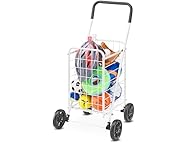 Whitmor Folding Utility Cart with Wheels