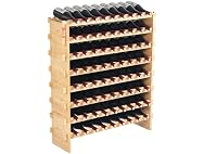 VEVOR 72 Bottle Stackable Modular Wine