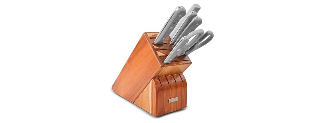 WUSTHOF Gourmet Grey 7-Piece Knife Block Set