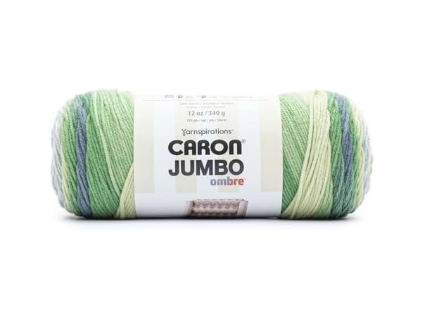 Caron Jumbo Print Ombre Yarn-Lake Mist