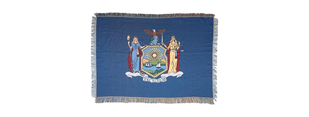State Flag Woven Tapestry Throw Blanket