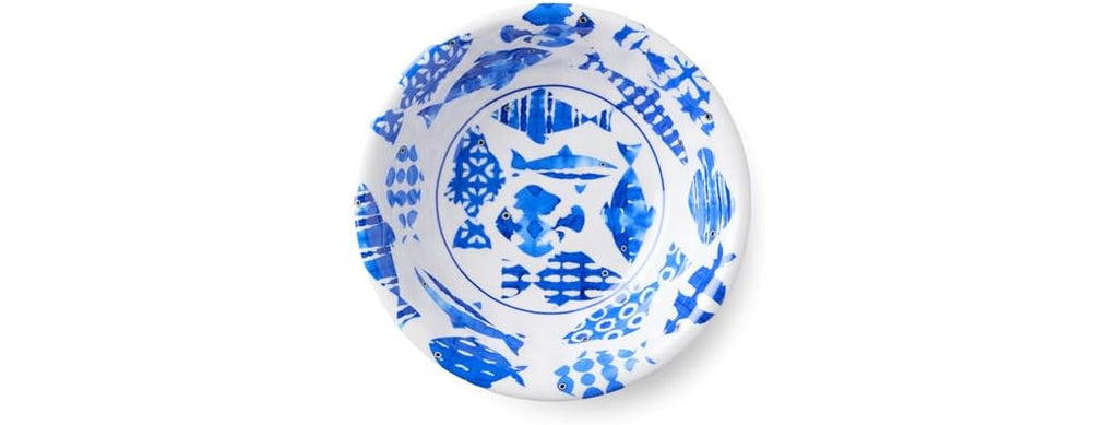 Fish Tale 7.5 Inch MELAMINE ALL PURPOSE BOWLS, SETof 6