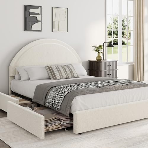Garvee Full Size Bed Frame with Storage