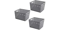 Woven Plastic Storage Baskets 3-Pack