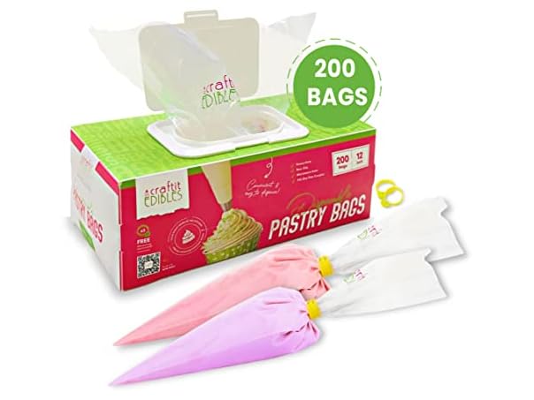 Disposable Piping Bags 12" 200-Pack
