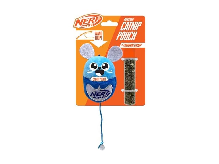 Nerf Cat 3.5in Plush Mouse with Catnip Pouch