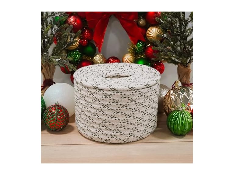 Colonial Mills Wool Lidded Crock Basket