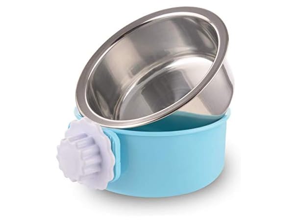 WeTest Crate Dog Bowl-Stainless Steel Removable