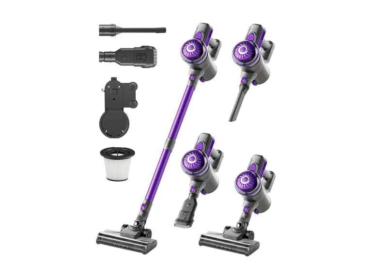 FUNCCUBE Cordless Vacuum Cleaner, Stick Vac