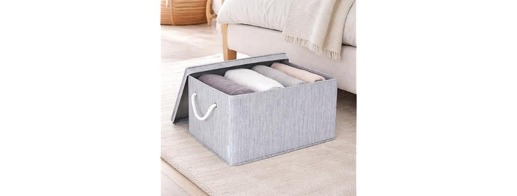 Suptinwear Collapsible Fabric Storage Bins Organizer Pack of 2