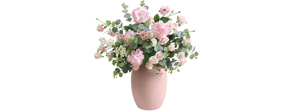 10Pcs Faux Silk Rose Artificial Flowers