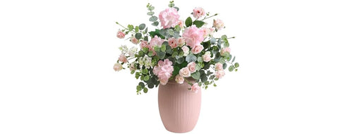 10Pcs Faux Silk Rose Artificial Flowers