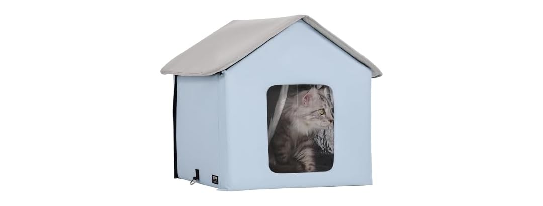 VEVOR Heated Cat House, Outdoor Kitty