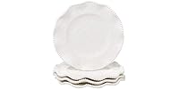 Perlette Cream Beaded Salad Plates