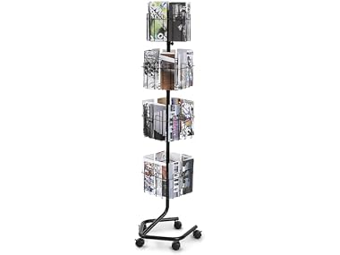 Brochure Display Rack, 4-Tier 32 Pockets