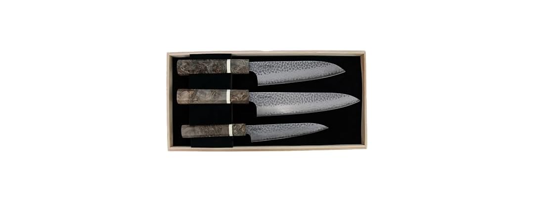 Cold Steel Japanese VG-10 Damascus 3-Piece Kitchen Knife Set