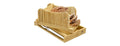 Bamboo Bread Slicing Guide with Knife