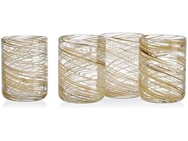 Set of 4 Double Old Fashion Drinking Glasses
