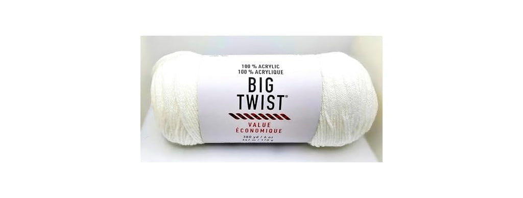 Big Twist Value Acrylic Yarn - White
