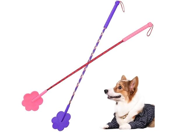 Toddmomy Pet Training Stick, 2Pcs Rubber Cat