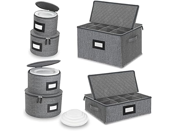 Dinnerware Storage Containers 6-Pack