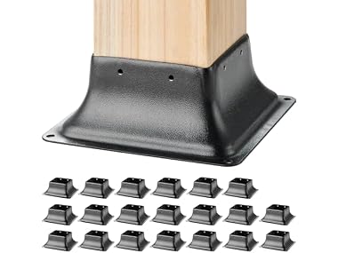 4x4 Post Base 20Pcs, Internal 3.6"x3.6" Heavy