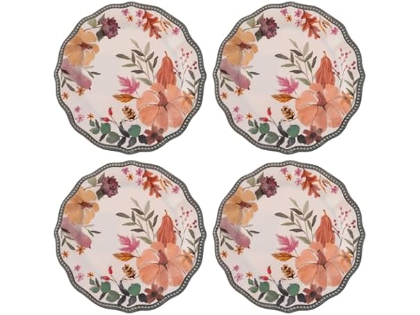 Karma Melamine Salad Plates, Autumnal Spice