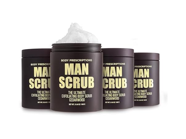 4Pk Mens Exfoliating Body Scrub