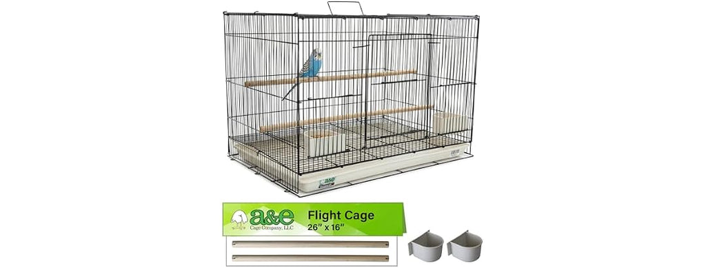 A&E Cage Co 503 Flight Cage 24"x16"x16" Small Bird