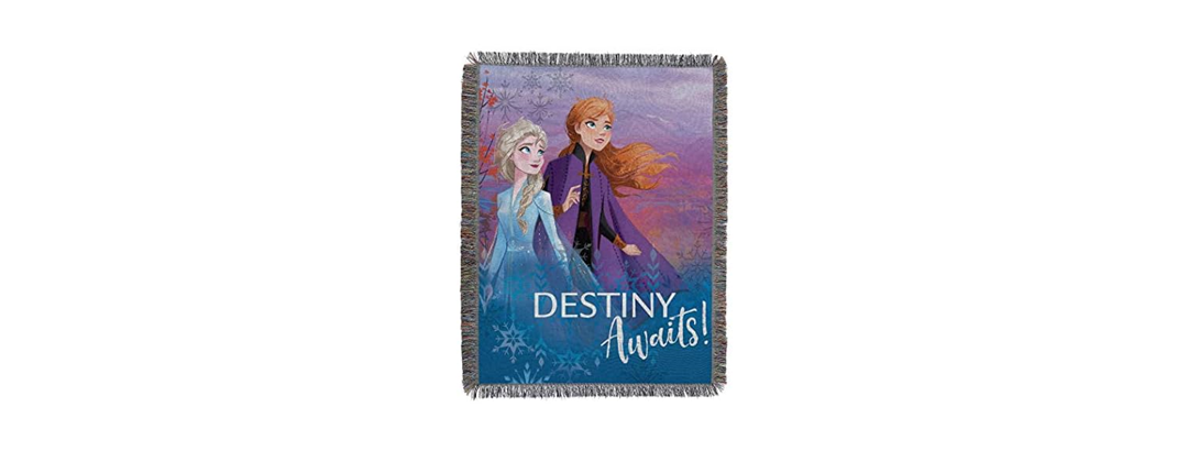 Frozen Woven Tapestry Throw Blanket