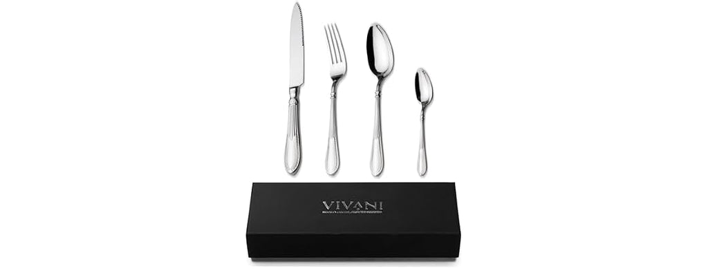 VIVANI Luxury Silverware Flatware Set