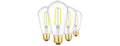 Dimmable ST58 Antique Clear Vintage Edison LED Bulbs