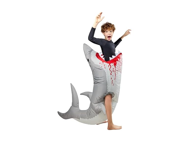 Rubies Shark Inflatable Costume for Kids, Unisex One Size