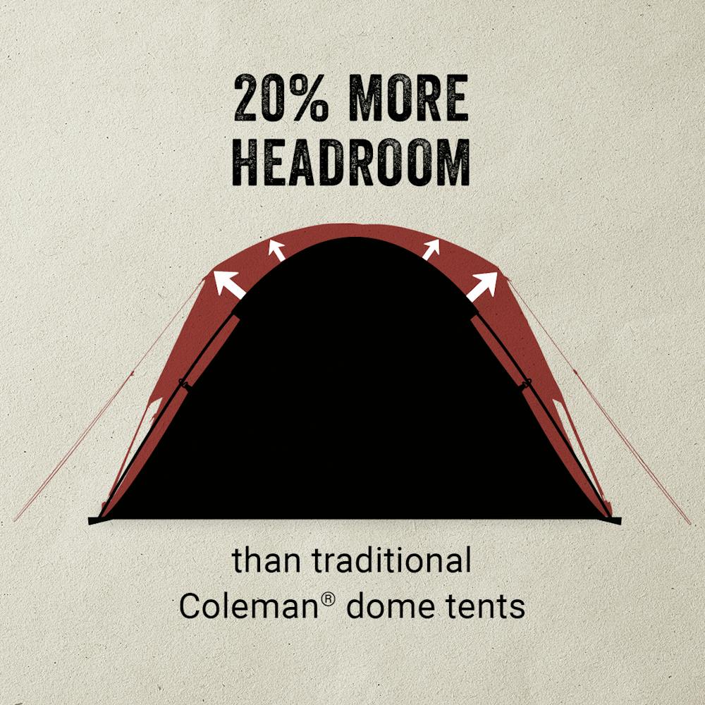 Skydome™ 8-Person Camping Tent with Screen Room, Rock Grey