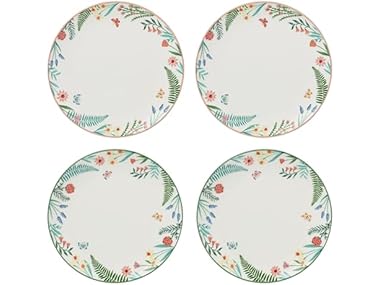Oneida First Blooms 4-Piece Accent Plates