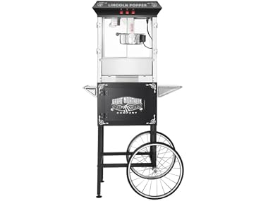 6035 Great Northern Black Antique Style 8oz Popcorn Popper Machine