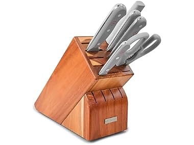 WUSTHOF Gourmet Grey 7-Piece Knife Block Set