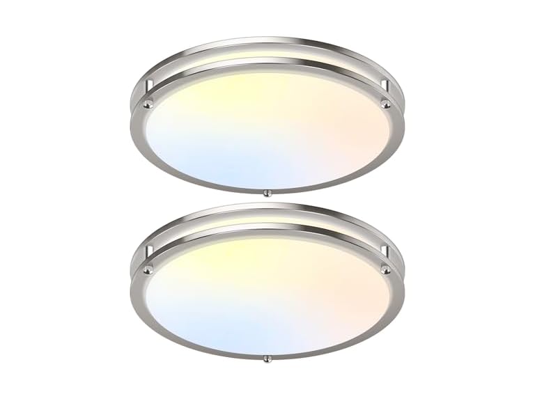 GoBright 18in LED Ceiling Lights 2-Pack