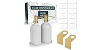 Mega Handles Glass Soap Dispenser Set