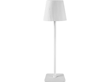 Mikasa 14.8" White Rechargeable LED Lamp